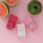 ネイルズ インク「ピーチやグアバ」着想の夏ネイル、“オーロラグリッター”輝くピンクなど